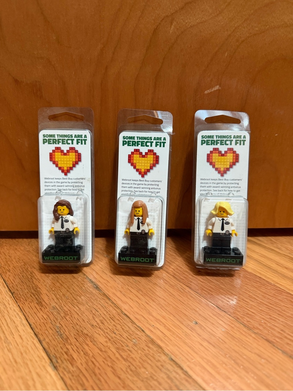 Webroot LEGO-style Employee Mini Figure Promotional Set - White & Black Uniform